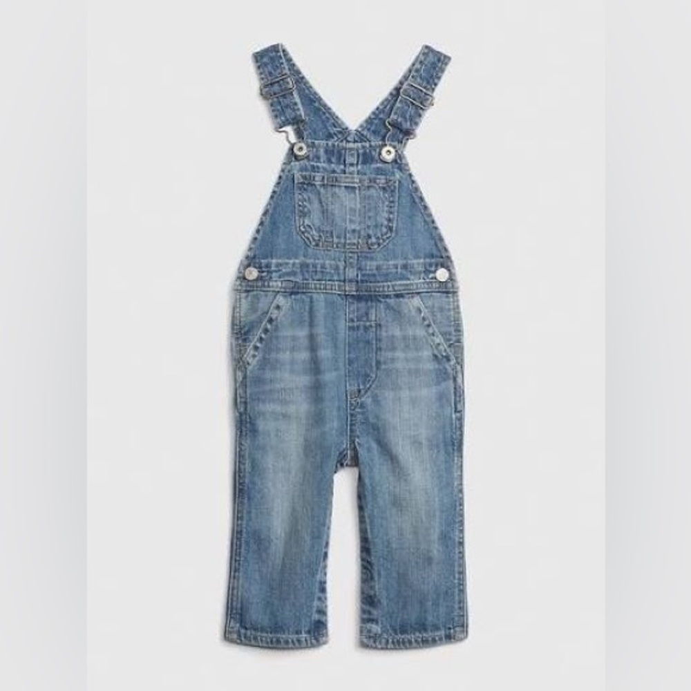 NWT Baby Gap Organic Cotton Denim Overalls